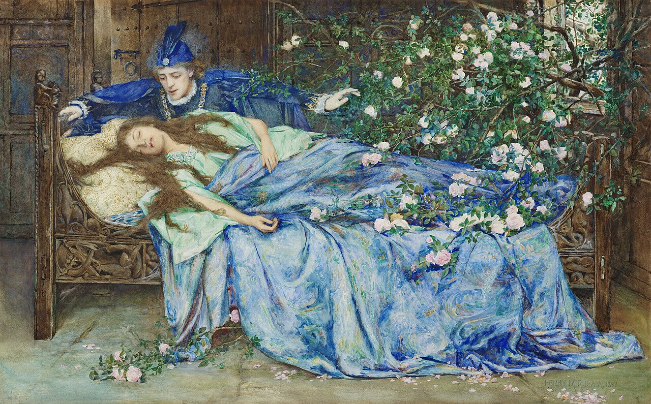 Sleeping Beauty by Henry Meynell Rheam, 1899